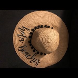 Straw Beach Hat “Hola Beaches”